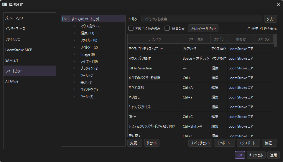 ショートカット